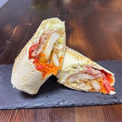 Шаурма со стрипсами и беконом