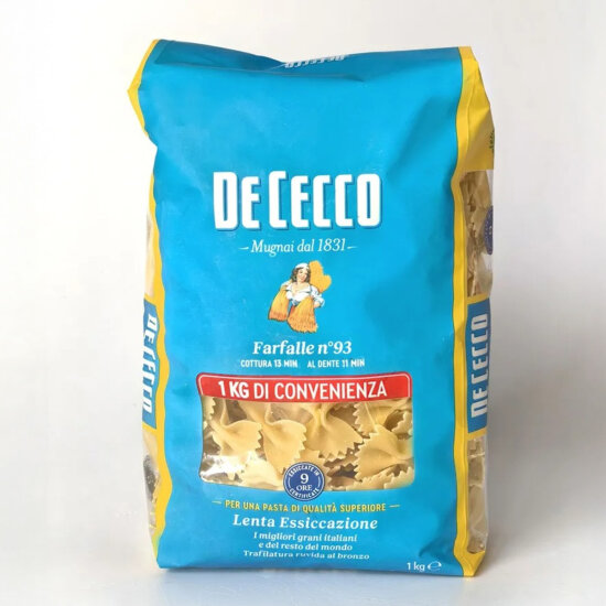 Паста De Cecco №93 Фарфалле,Италия, 1 кг