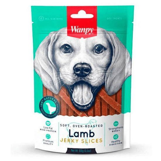 Wanpy Dog лакомство для собак, соломка из мяса ягнёнка, 100 г
