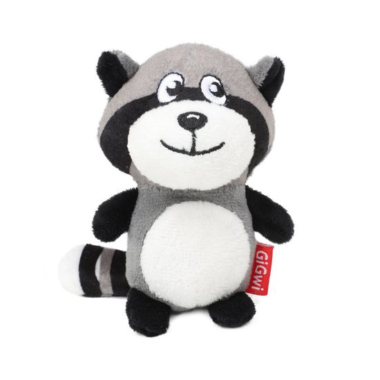 GiGwi Plush Friendz игрушка мягкая для собак «Енот» с пищалкой, 120 мм