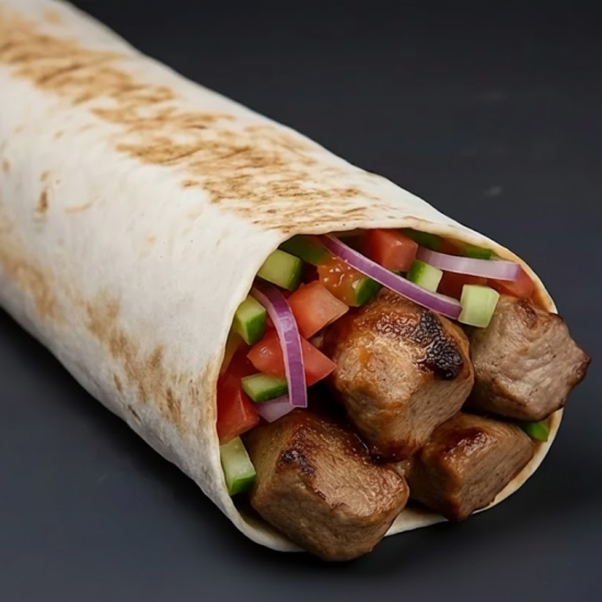 Шашлык в лаваше куриный