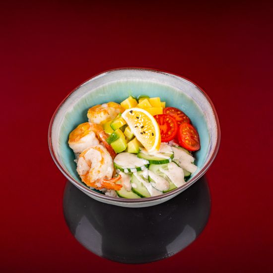 Поке с креветками