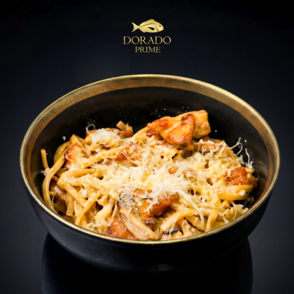 Удон с курочкой и грибами