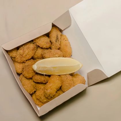 Мидии в сухарях