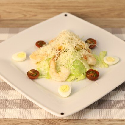 Салат "Цезарь" с креветками