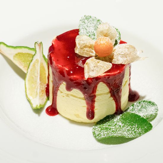 Мусс манго-малина