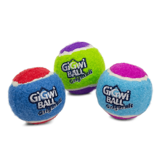 GiGwi Ball Originals игрушка для собак «Три мяча» с пищалкой, 6,3 см