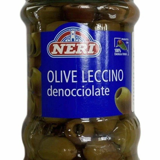 Оливки Леччино без косточки Neri, 290г