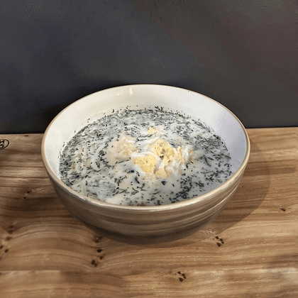 Окрошка на мацони с говядиной