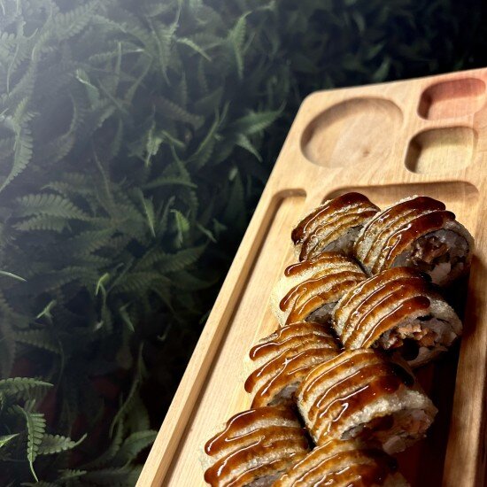 Жареный лосось