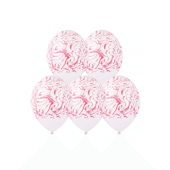 35 см, Мрамор Розовый, Белый, Пастель