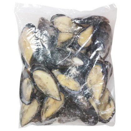 Мидии голубые в раковинах