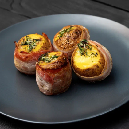 Картофель в беконе