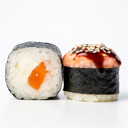 Запеченный острый с лососем