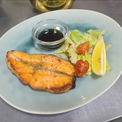 Лосось на углях