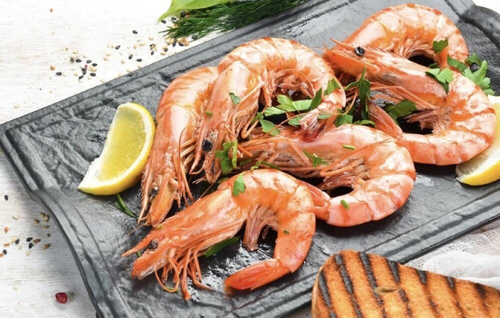 Креветки отварные