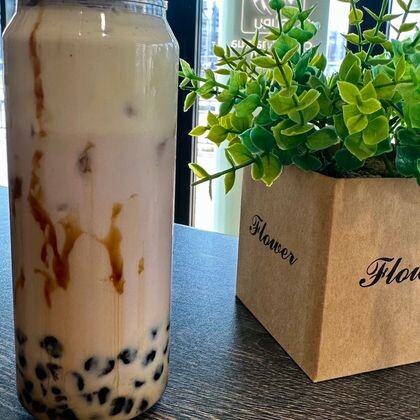 Бабл-ти с тапиокой КАПУЧИНО 0,5 с собой