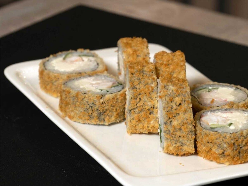 С угрем и сыром