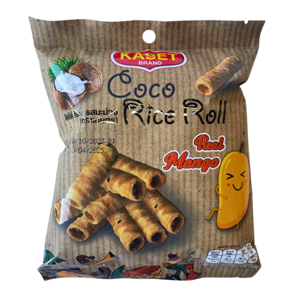 Кокосовые роллы "Kaset" из рисовой муки со вкусом манго