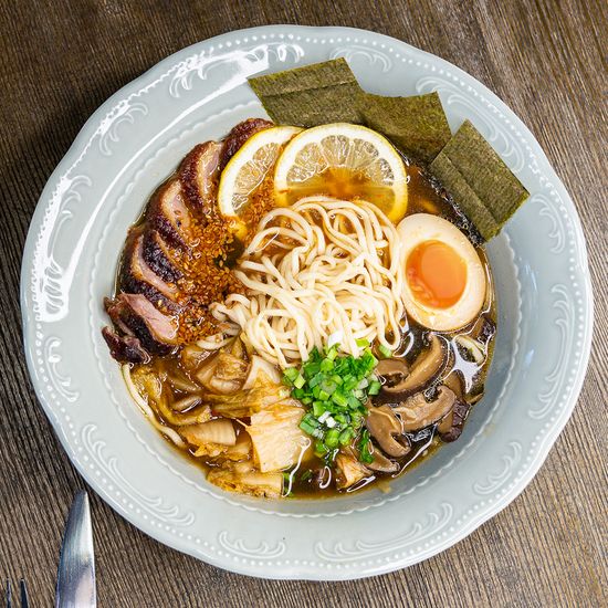 Камо Тясю ким чи рамен (с уткой)