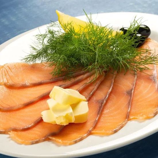 Горбуша копченая нарезка 100гр