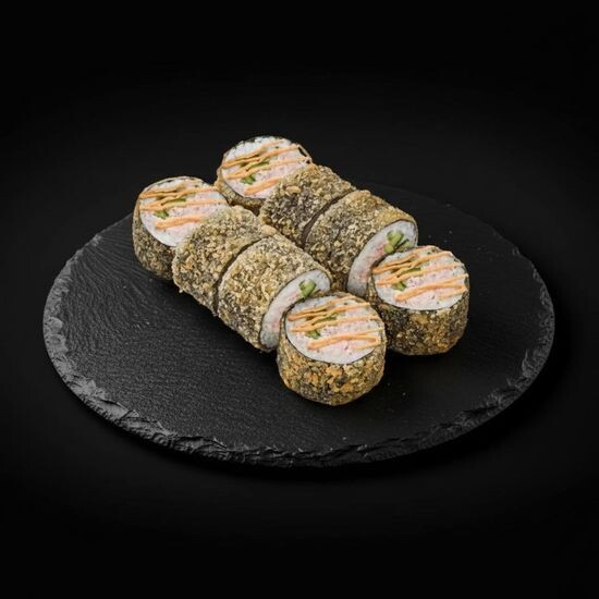 Мини с крабом жаренный