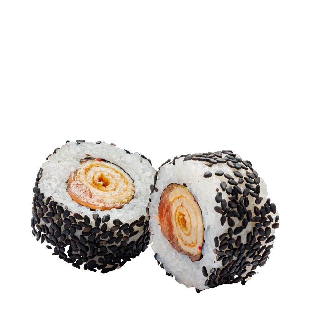 С омлетом и лососем