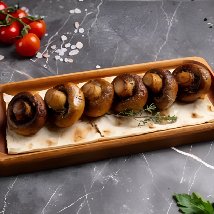 Грибы на мангале