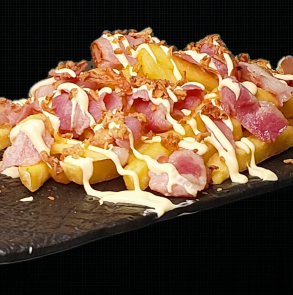 Картофель фри с беконом