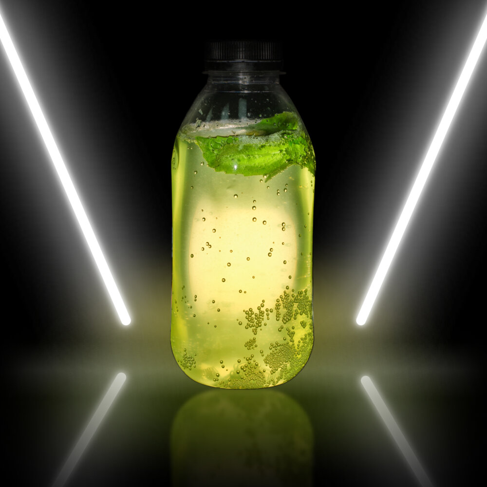 Лимонад из лайма и базилика