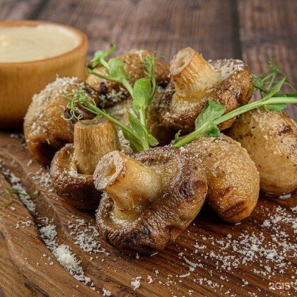 Шампиньоны на углях