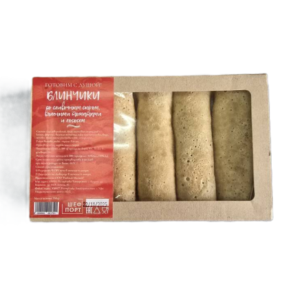 Блины со сливочным сыром, вялеными томатами и лососем