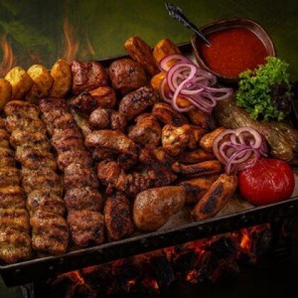 Шашлычный букет с овощами