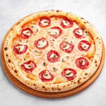 Пицца «Ветчина (говяжья) и грибы»