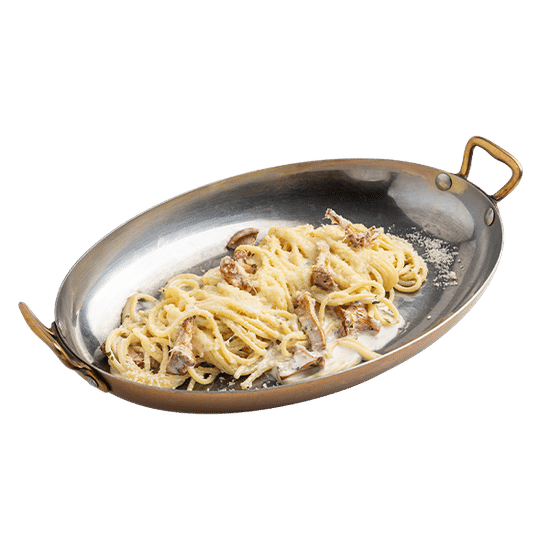 Паста с лисичками и пармезаном