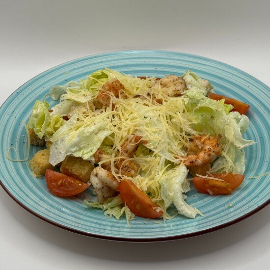 Салат «Цезарь» с креветкой