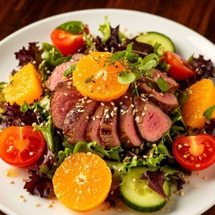 Салат с утиной грудкой