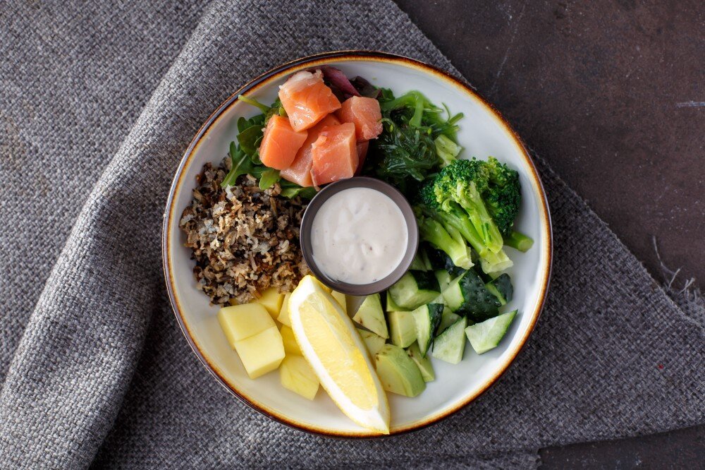 Боул с сёмгой