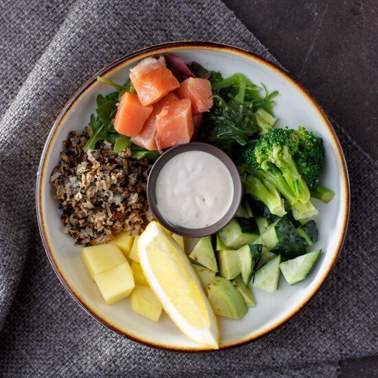 Боул с сёмгой