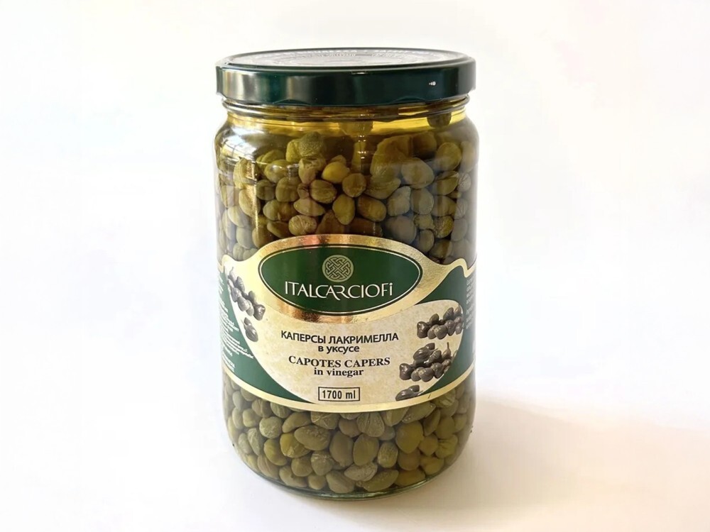 Каперсы лакримелла в уксусе ItalCarciofi, Италия, 1700 мл