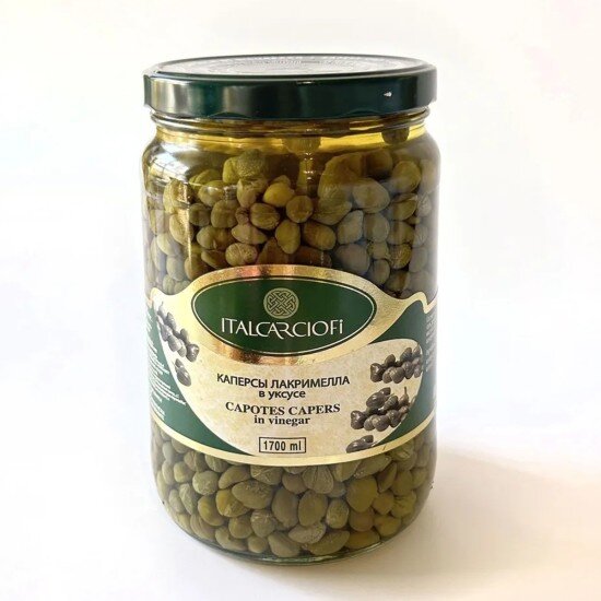 Каперсы лакримелла в уксусе ItalCarciofi, Италия, 1700 мл