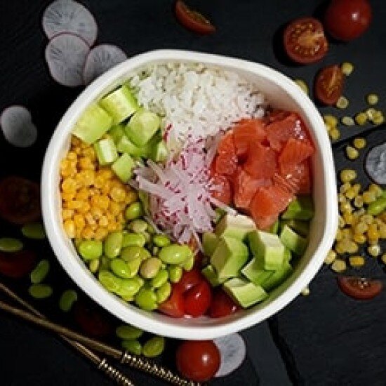 Поке с лососем