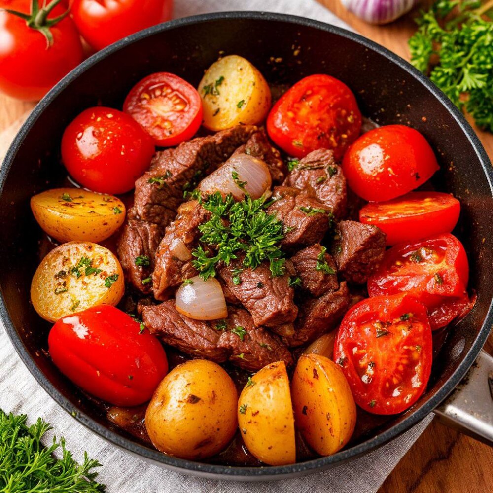 Сковородка с говядиной