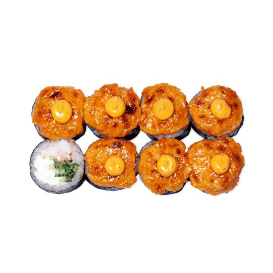 Запеченный ролл с креветкой