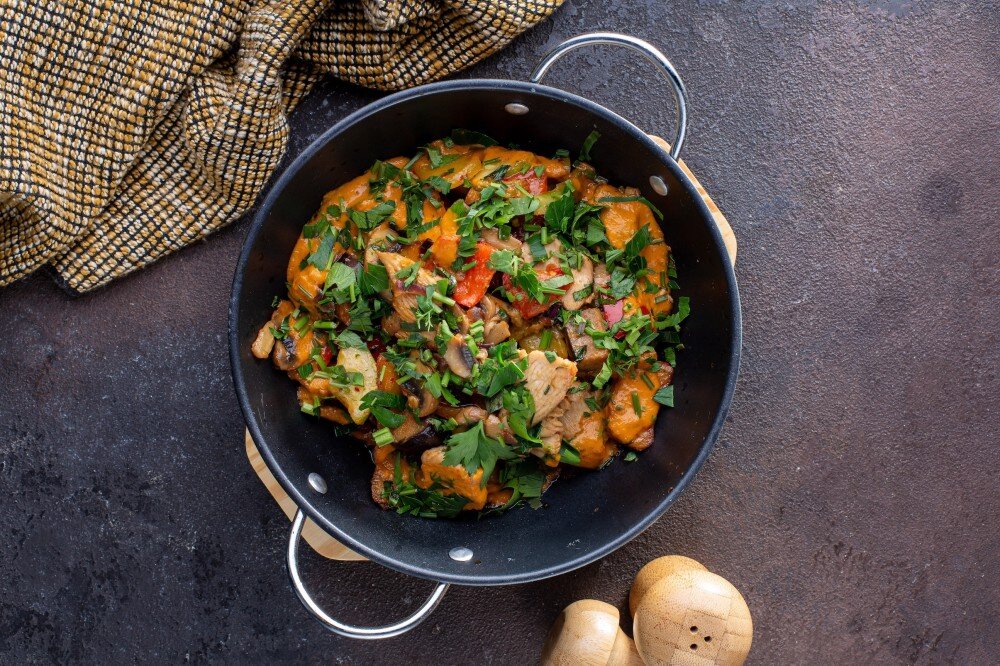 Жаркое с куриными филе