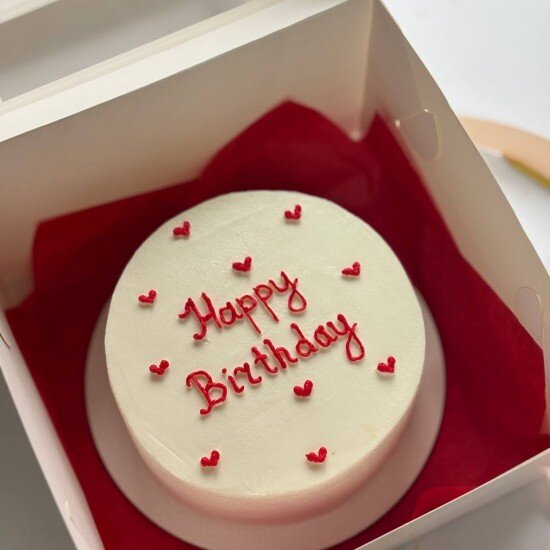 Бенто-торт Медовый в кремовой обтяжке