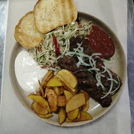 Сет на мангале с люля-кебаб с говядиной