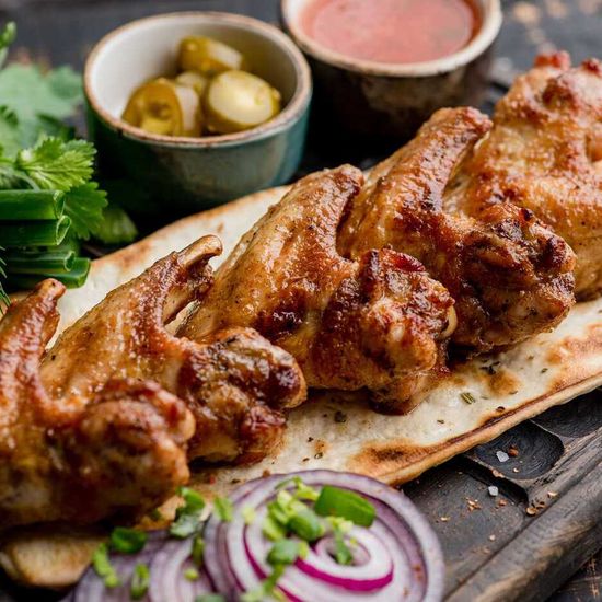Шашлык из куриный крыльев