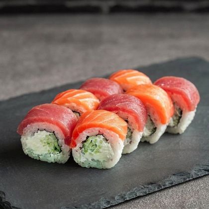 Филадельфия с лососем и тунцом