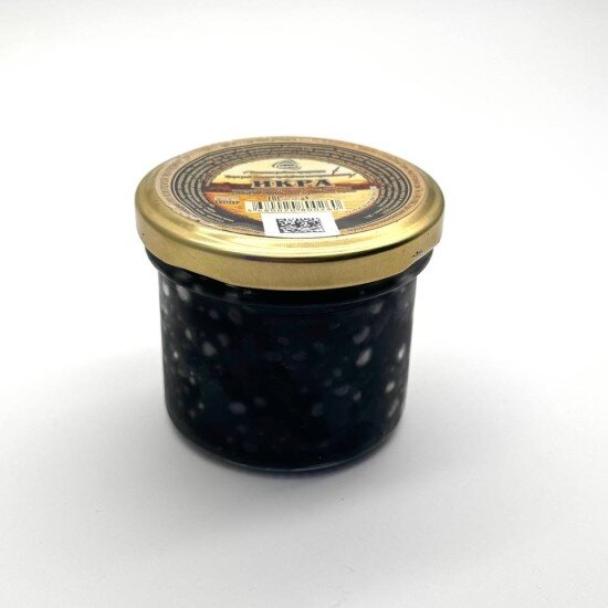 Икра палтуса черная пробойная Авача 100гр с/б